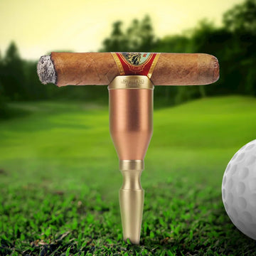 Golf Cigar Holder Stand Crafted from Brass and Copper