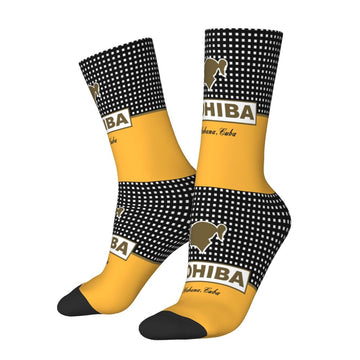 Cohiba Habanos SA Cigar Men's Crew Socks - Unisex Printed Dress Socks
