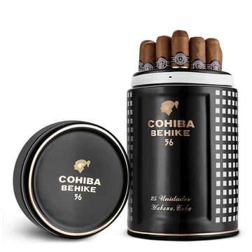 COHIBA Behike/Siglo Ceramic Cigar Large Diameter Cigar Humidor Jar with Gift Box - Free Shipping