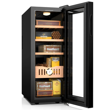 250 Cigar Electric Cigar Humidor Cabinet with Spanish Cedar Digital control - 35L - USA only 2-5 day ship