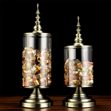 Crystal Collection Cigar Label Storage Jar - 3 sizes