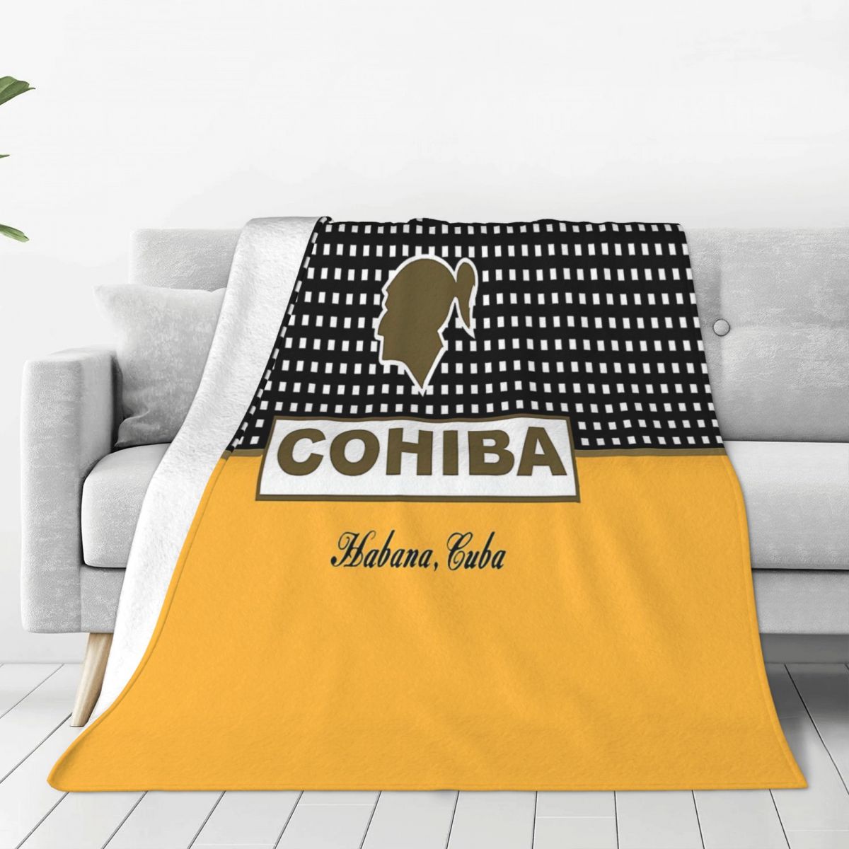 Cohiba Habana Throw Blanket - Light weight Microfiber AntiPilling - 4 sizes