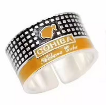 Cigar Ring - Montecristo - Partagas - Trinidad - 925 Sterling Silver - Free Shipping