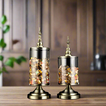 Crystal Collection Cigar Label Storage Jar - 3 sizes
