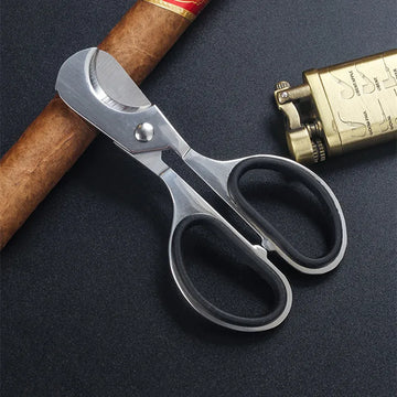 Stainless Steel Cigar Scissor Rustproof With Ergonomic Round Handle