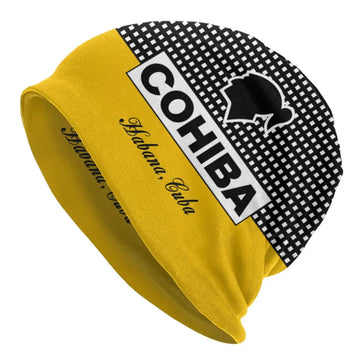 Cuban Cohiba Beanie Hat for Men or Women Warm Knitted All Over Print - 8 styles