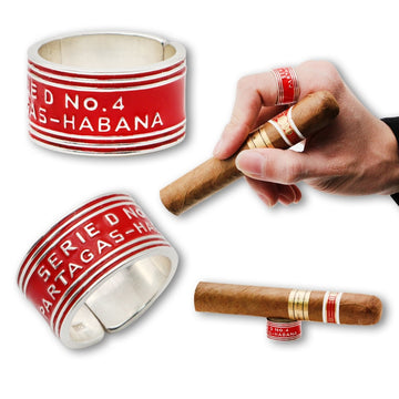 Cigar Ring - Montecristo - Partagas - Trinidad - 925 Sterling Silver - Free Shipping